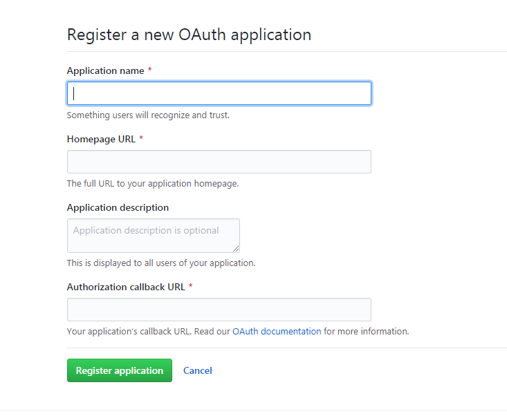 New OAuth Apps